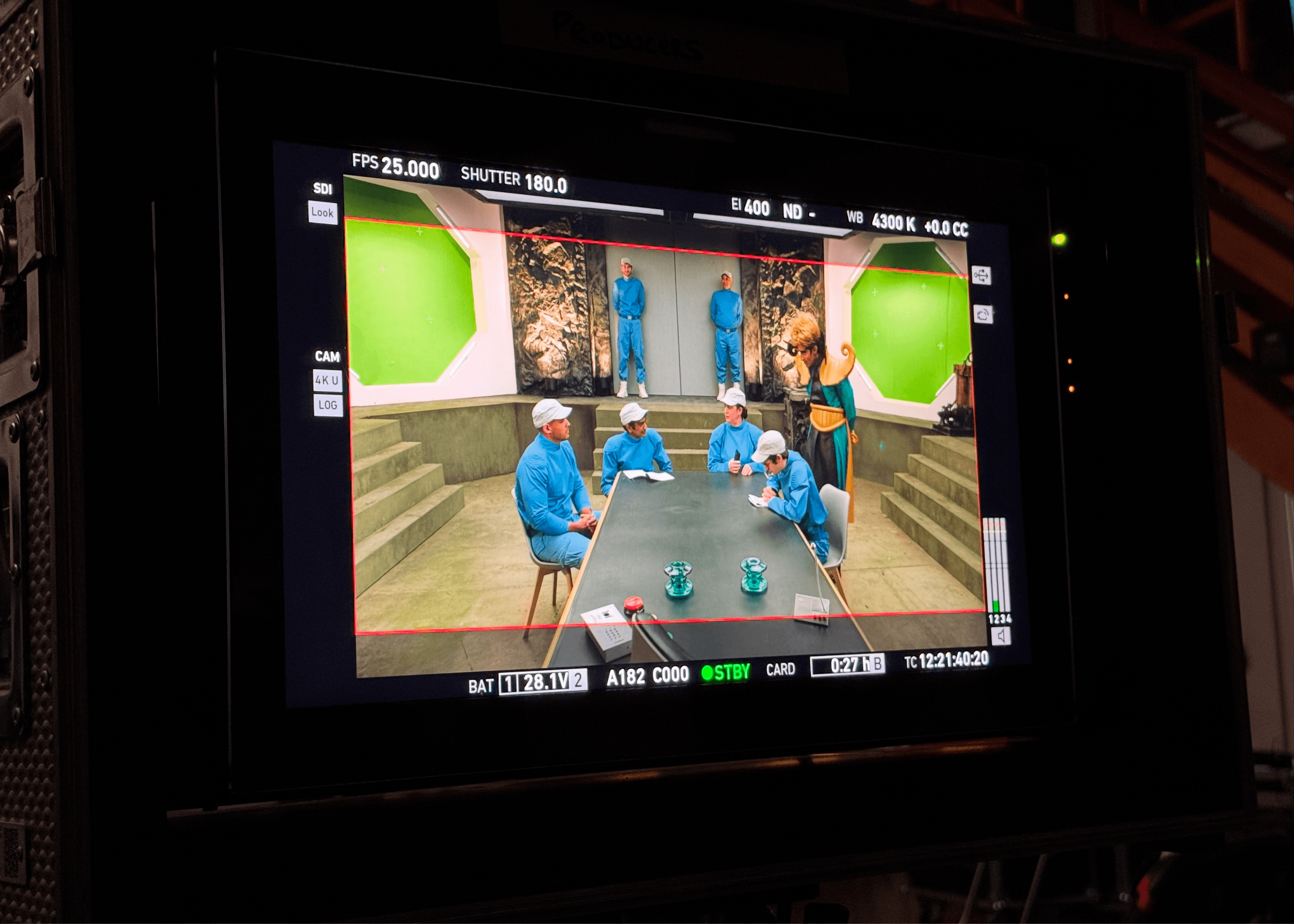 A behind-the-scenes photo from Horrible Science